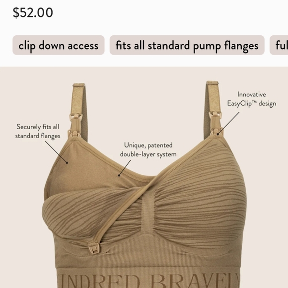 Kindred Bravely Sublime Hands-free Nursing and Pumping Bra Medium Super Busty - Picture 4 of 5